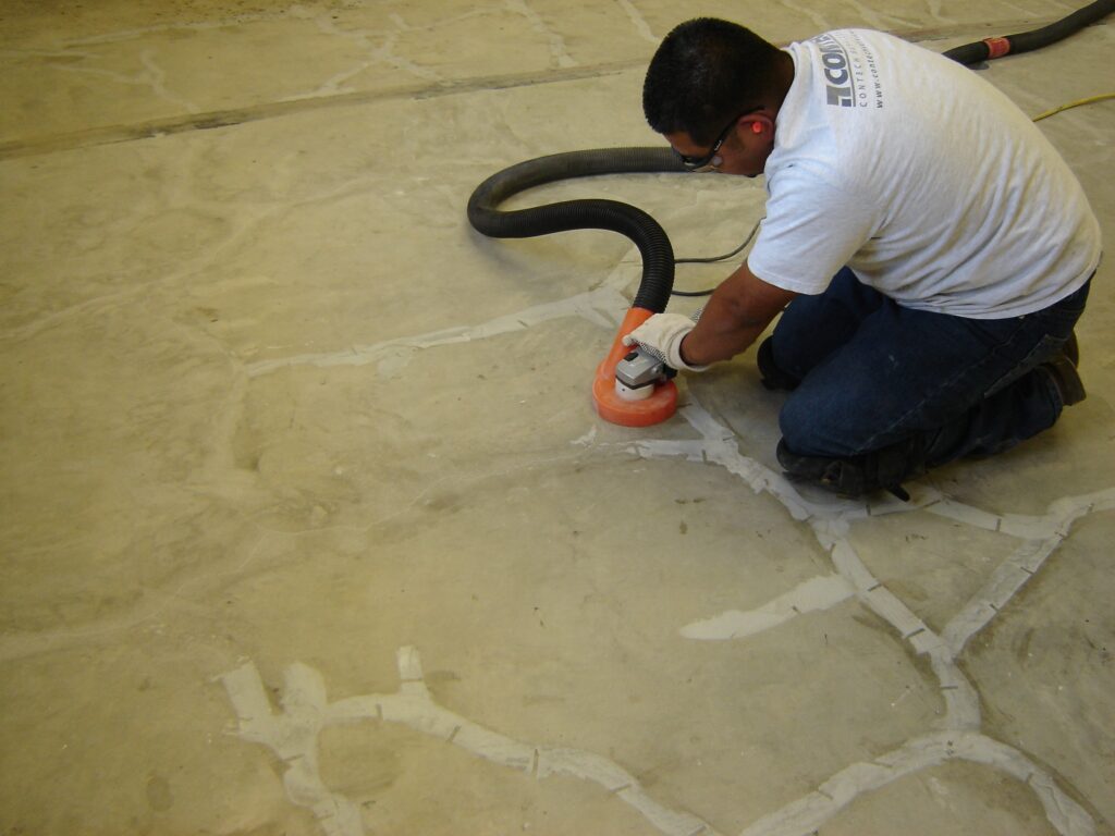 crack concrete slab repair