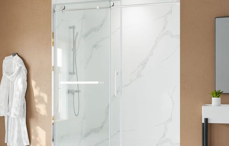 Frameless Sliding Glass Shower Doors